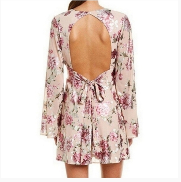 Show Me Your MuMu Floral Long Sleeve Dress. Excellent Condition NWOT Size MEDIUM - Picture 4 of 13